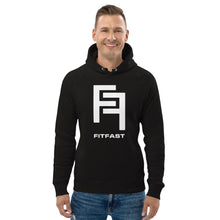 Load image into Gallery viewer, FITFAST "Double F. Ecofit" Unisex black pullover hoodie